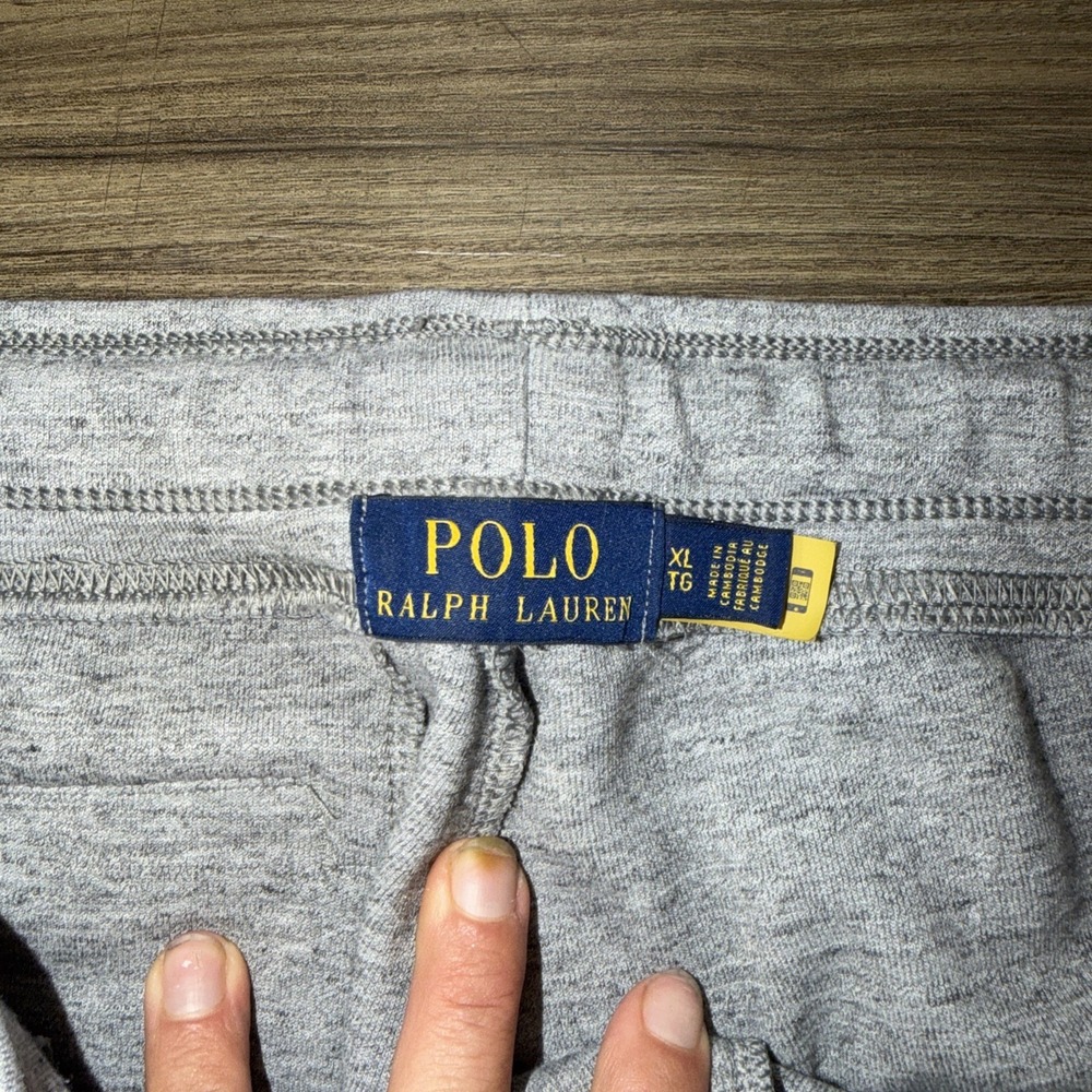 Polo Ralph Lauren Mens Joggers Gray Drawstring Sweatpants Size XL Tapered - Picture 5 of 7